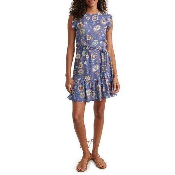 Marine Layer Dresses & Skirts - Marine Layer Floral Laney Marlin Hibiscus Mini Dress Marlin Women's Size S NWT
